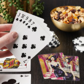 Fantasy Süße Art Deco Dame Spielkarten (In Situ)