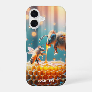 Fantasy Süße Bienen Mama Baby iPhone 16 Hülle