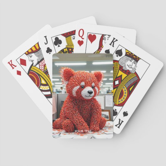Fantasy Süße Büroklammer Bär Spielkarten (Rückseite)