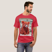 Fantasy Süße Büroklammer Bär T-Shirt (Vorne ganz)