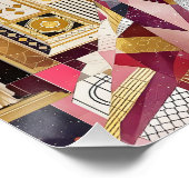 Fantasy Süße Dame Art Deco Poster (Ecke)