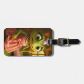 Fantasy Süße Frosch Mädchen Party Gepäckanhänger (Vorderseite horizontal)