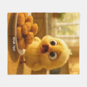 Fantasy Süße Hähnchen-Nuggets Baby Fleecedecke (Vorderseite (Horizontal))
