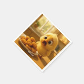 Fantasy Süße Hähnchen-Nuggets Baby Serviette (Ecke)