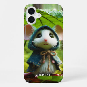 Fantasy Süße Kleine Maus Regen iPhone 16 Plus Hülle