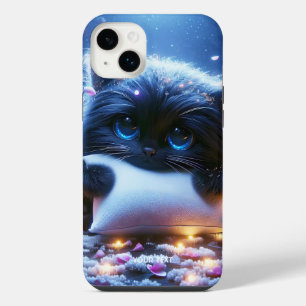 Fantasy Süße Kuschel-Kissen Katze iPhone 14 Plus Hülle