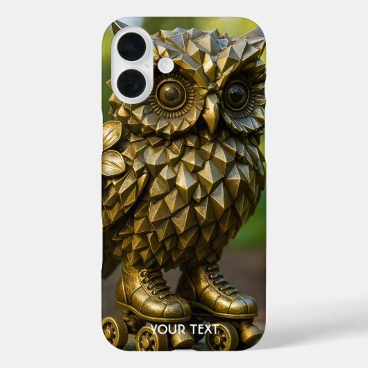 Fantasy Süße Messing-Eulen-Rollerblades Case-Mate iPhone Hülle (Rückseite)
