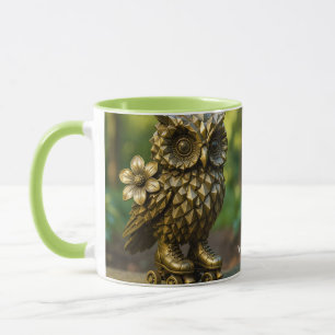 Fantasy Süße Messing-Eulen-Rollerblades Tasse