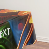 Fantasy Süße Orange Grüne Mädchen Tischdecke (Beispiel)