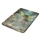 Fantasy Süße Pixie-Schmetterlingsflügel Badematte (Schrägansicht)