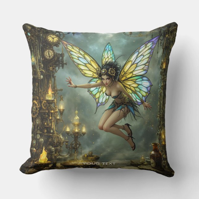 Fantasy Süße Pixie-Schmetterlingsflügel Kissen (Vorderseite)