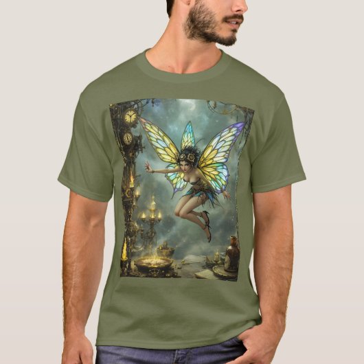 Fantasy Süße Pixie-Schmetterlingsflügel T-Shirt (Vorderseite)