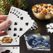 Fantasy Süße Schwarz Weiße Dame Spielkarten (In Situ)