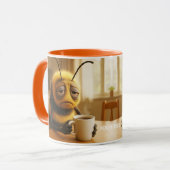 Fantasy Süße Sehr Müde Biene Tasse (Vorderseite Links)