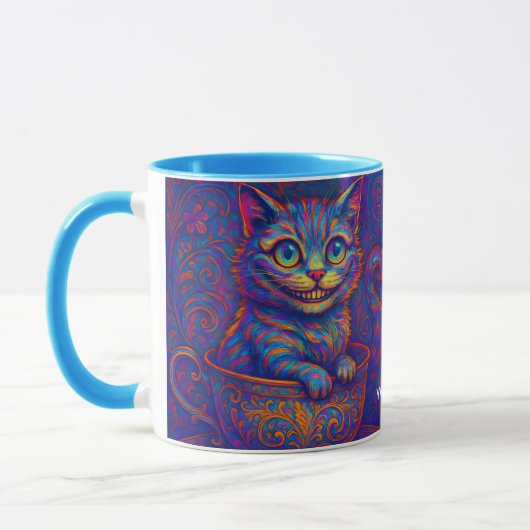 Fantasy Süße Tasse Lachende Katze (Links)
