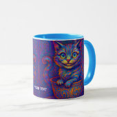 Fantasy Süße Tasse Lachende Katze (VorderseiteRechts)