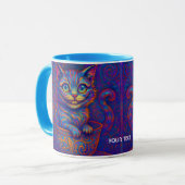 Fantasy Süße Tasse Lachende Katze (Vorderseite Links)