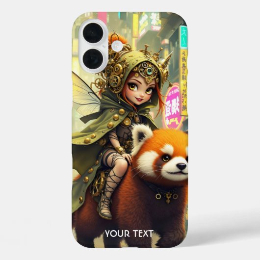 Fantasy Süße Wilde Panda-Fahrt Case-Mate iPhone Hülle (Rückseite)