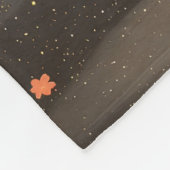 Fantasy Süße Zwei Schwarze Kraniche Fleecedecke (Ecke)