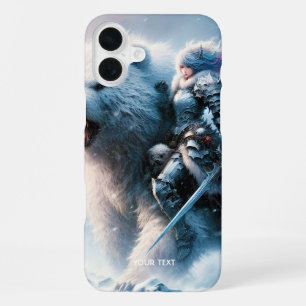 Fantasy Süßer Bär Weiblicher Krieger iPhone 16 Plus Hülle