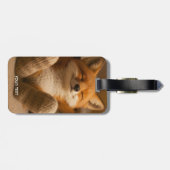 Fantasy Süßer Fuchs Und Socken Gepäckanhänger (Rückseite horizontal)