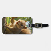 Fantasy Süßer Glücklicher Eichhörnchen Wald Gepäckanhänger (Vorderseite horizontal)