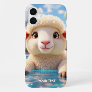 Fantasy Süßer Glücklicher Schafpool iPhone 16 Plus Hülle