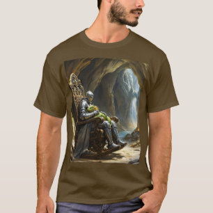 Fantasy Süßer Höhlen-Drachen-Ritter T-Shirt