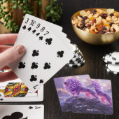 Fantasy Süßer Lila Amethyst Löwe Spielkarten (In Situ)
