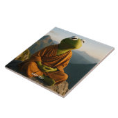 Fantasy Süßer Mönch-Frosch-Berge Fliese (Seite)