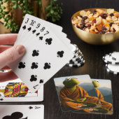 Fantasy Süßer Mönch-Frosch-Berge Spielkarten (In Situ)