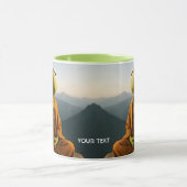 Fantasy Süßer Mönch-Frosch-Berge Tasse (Zentrum)