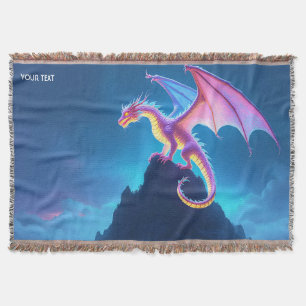 Fantasy Süßer Nebelverhangener Drache Decke