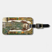 Fantasy Süßer Otter Art Deco Gepäckanhänger (Vorderseite horizontal)