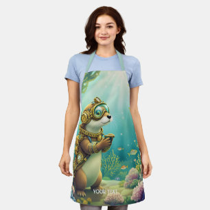 Fantasy Süßer Otter Steampunk-Anzug Schürze