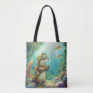 Fantasy Süßer Otter Steampunk-Anzug Tasche