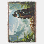 Fantasy Süßer Ritter bewacht Eier Decke (Vorderseite Vertikal)