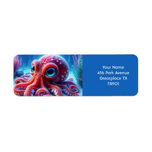 Fantasy Süßer Roter Meer-Oktopus (Vorne)