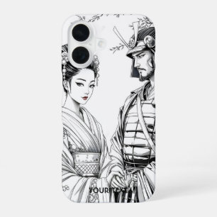 Fantasy Süßer Samurai-Geisha-Bleistift iPhone 16 Hülle