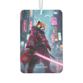 Fantasy Süßer Samurai Roter Panda Autolufterfrischer (Rückseite)