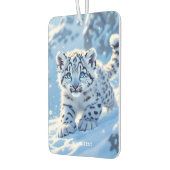Fantasy Süßer Schneebaby Leopard Autolufterfrischer (Links)