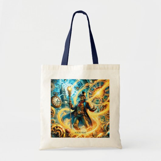 Fantasy Süßer Steampunk-Zeit-Zauberer Tragetasche (Vorne)