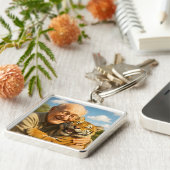 Fantasy Süßer Tiger alter Mann Schlüsselanhänger (Seite)