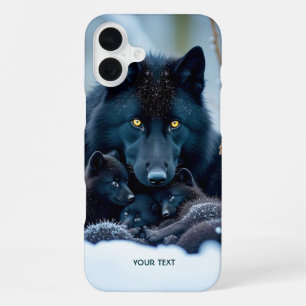 Fantasy Süßer Wolf Zwei Welpen iPhone 16 Plus Hülle