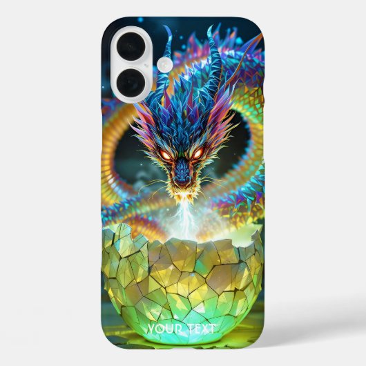 Fantasy süßes grünes Drachenei Case-Mate iPhone Hülle (Rückseite)