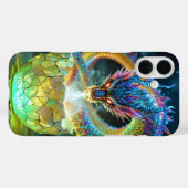 Fantasy süßes grünes Drachenei Case-Mate iPhone Hülle (Rückseite (Horizontal))