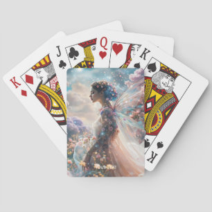 Fantasy Süßes Mädchen Gartenblumen Spielkarten