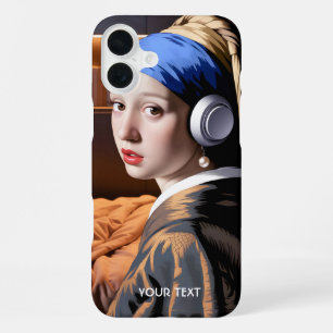 Fantasy Süßes Mädchen Perlen Kopfhörer  iPhone 16 Plus Hülle