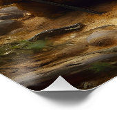 Fantasy süßes Mädchen verwundeter Tiger Poster (Ecke)