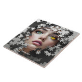 Fantasy süßes Puzzle Mädchen Gesicht Fliese (Seite)